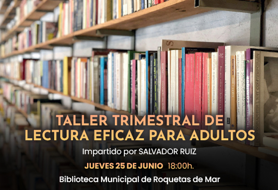 Taller trimestral de lectura eficaz para adultos”